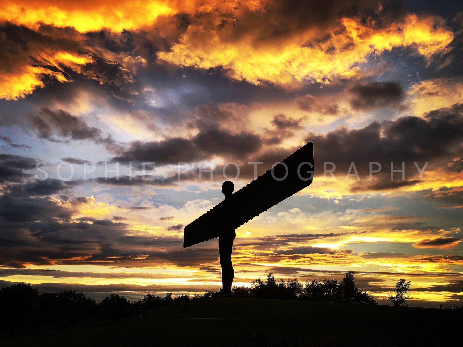 The Angel of the North Sunset