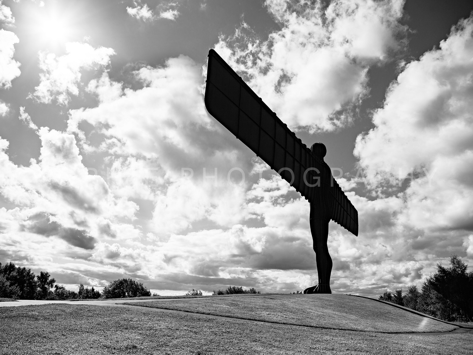 The Angel of the North at Dusk