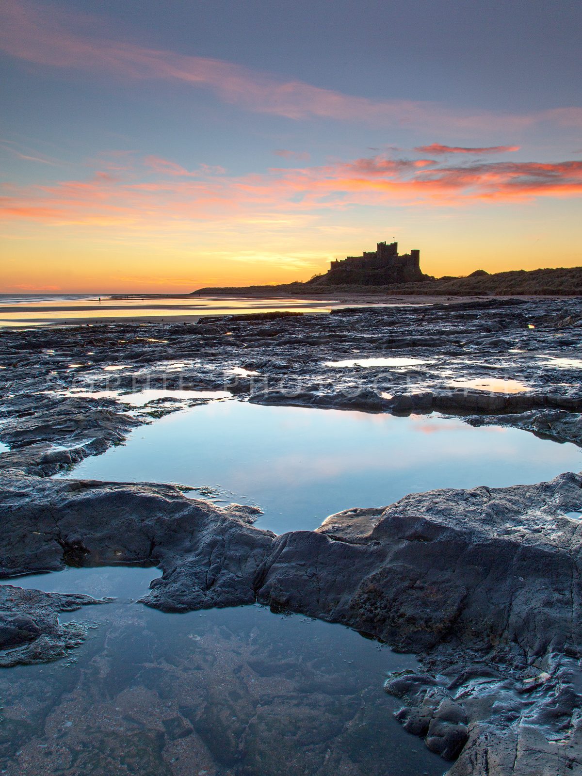 Bamburgh Castle Rock Pools