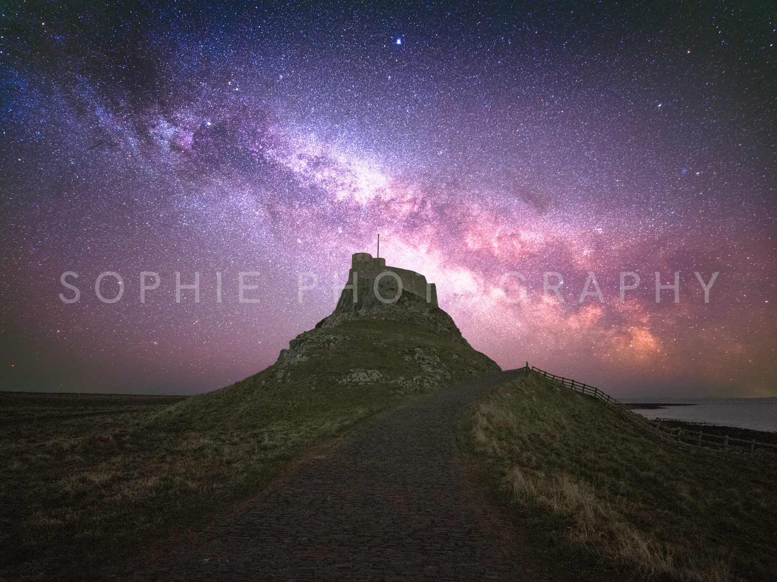 Lindisfarne Castle Milky Way