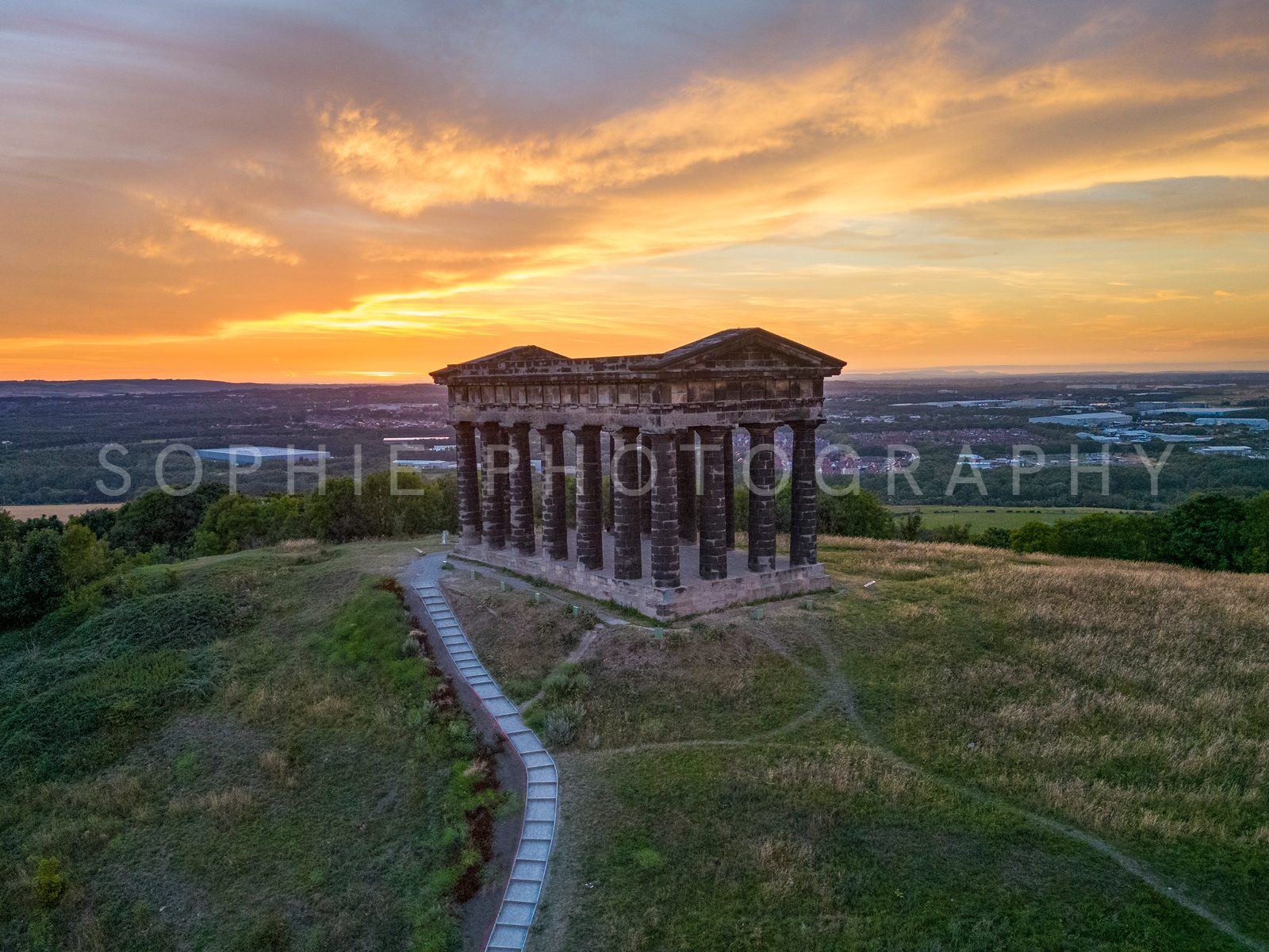 Penshaw Monument at Sunset