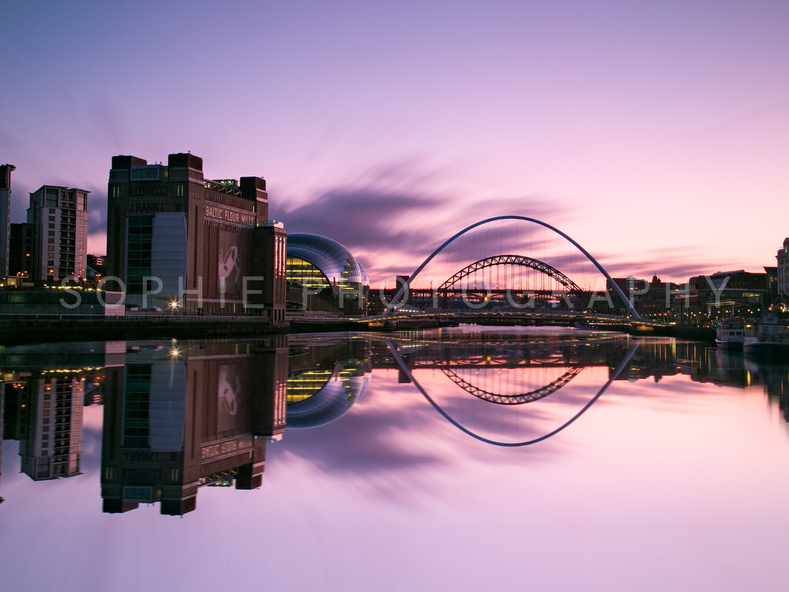 Newcastle Gateshead Quayside Sunset