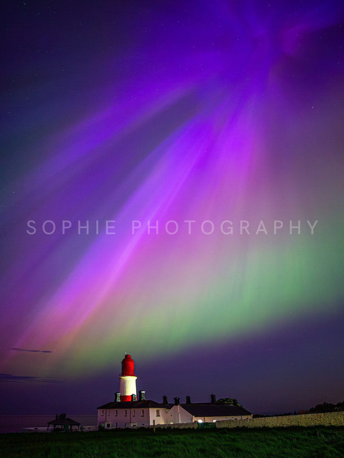 Souter Lighthouse Northern Lights