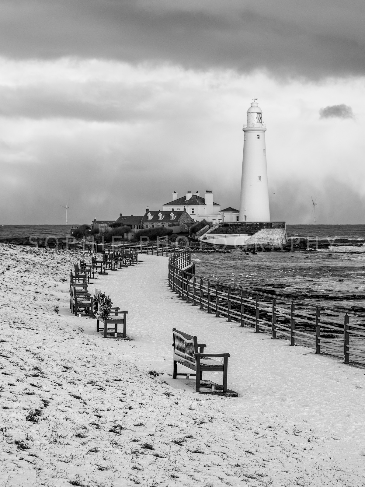 St Mary's Winter's Day, shown mounted at 8x6" print (10x8" mount)