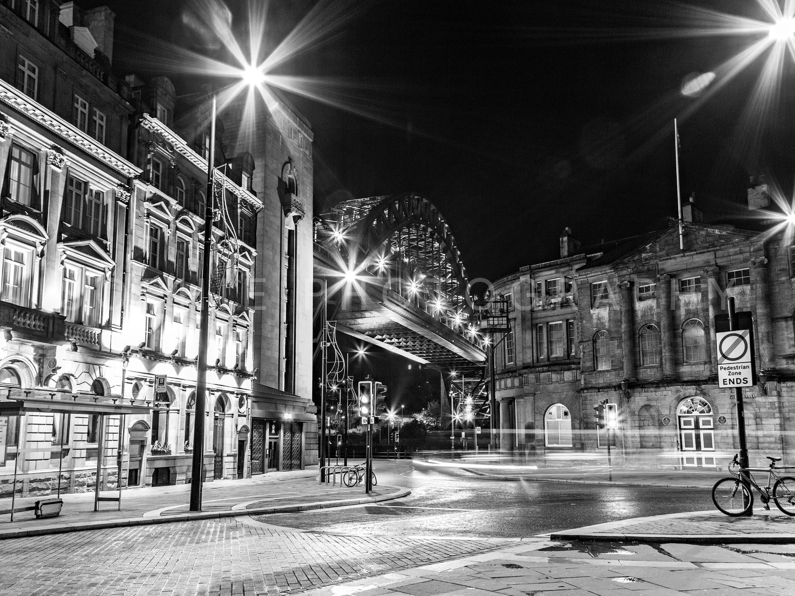 Under the Tyne Bridge at Night