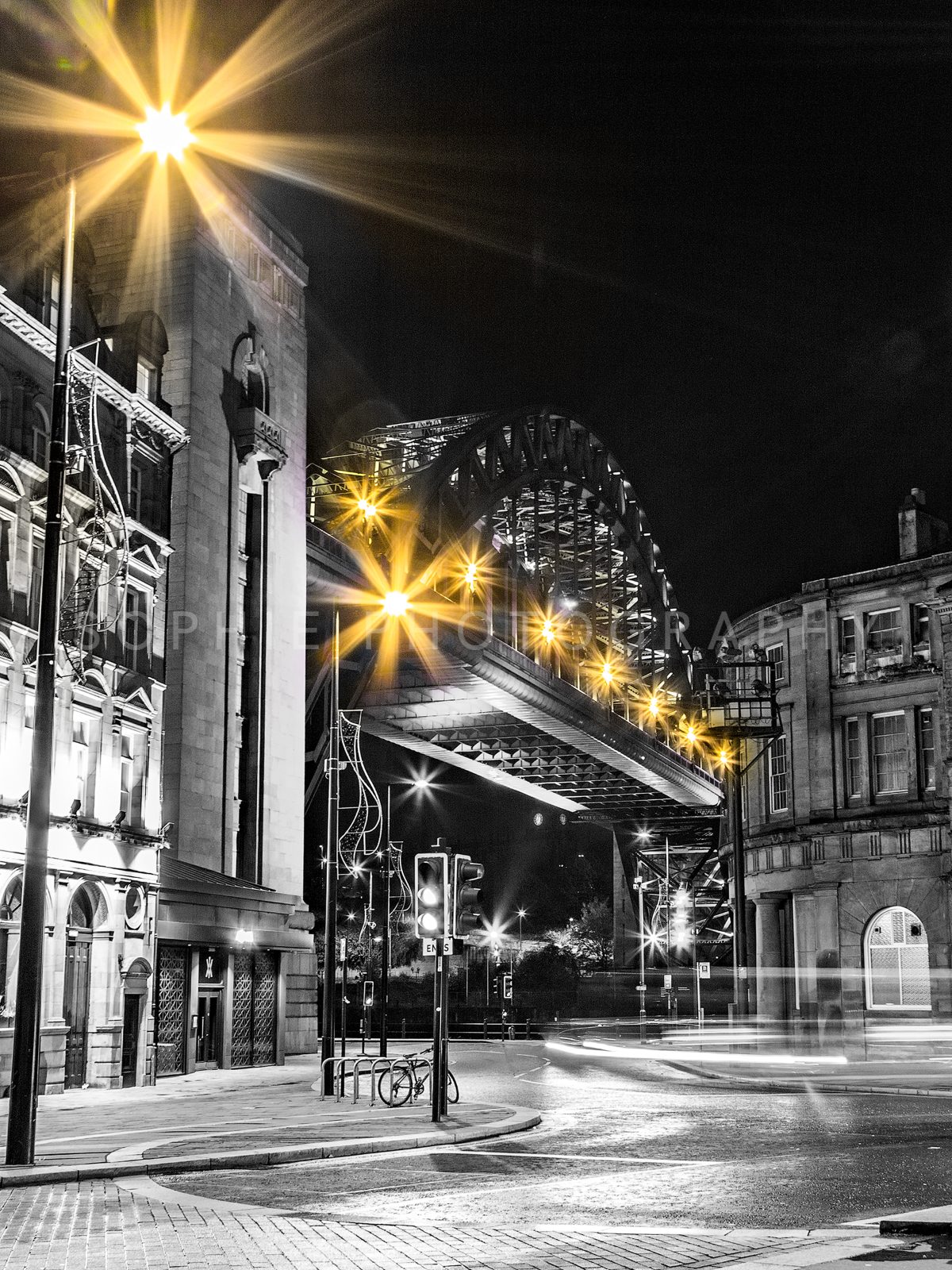 The Tyne Bridge Gold Colour Pop